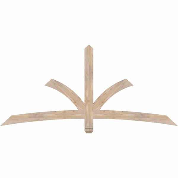 Ekena Millwork Davenport Smooth Timber Gable Bracket, Douglas Fir, 72"W x 33"H x 1 1/2"D x 3 1/2"F, 11/12 Pitch GBW072X33X0204DAV00SDF - main